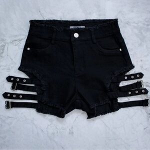 Lychee the Label Peppercorn Strap Shorts